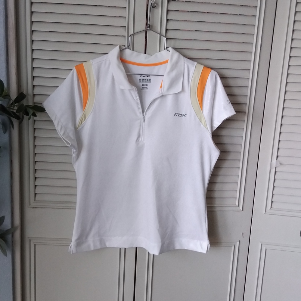 Shimmery White golf/sport top